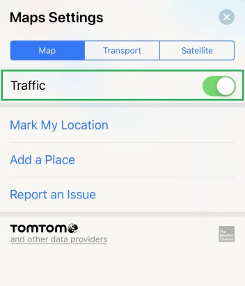 Google maps traffic